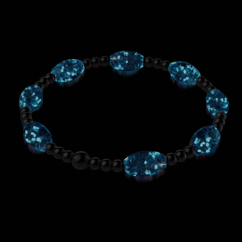 Aquamarine Garden | Lunar Glass Bloom Bracelet